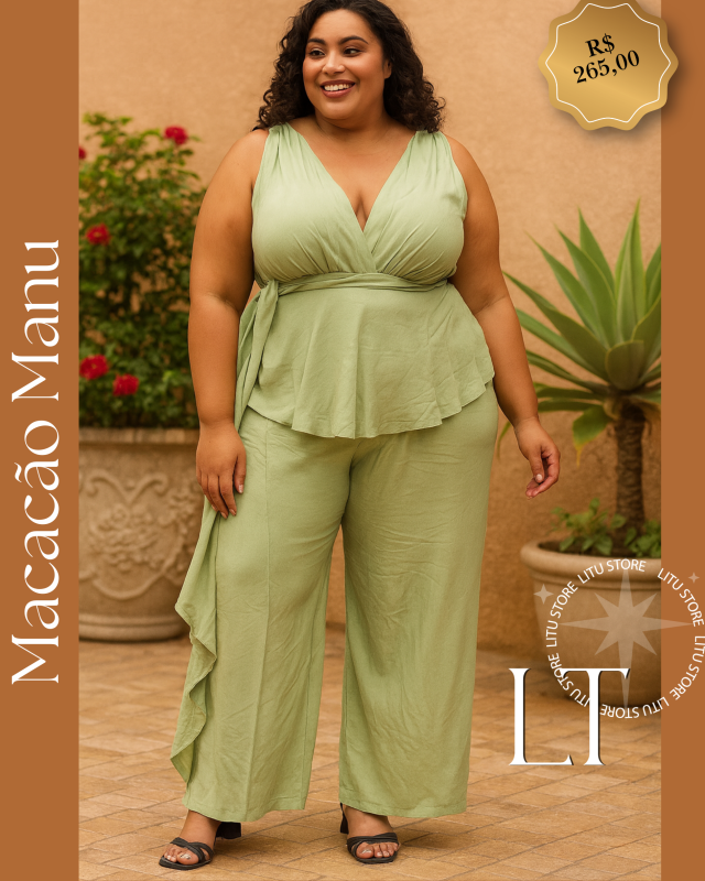 Macacão Manu Plus Size
