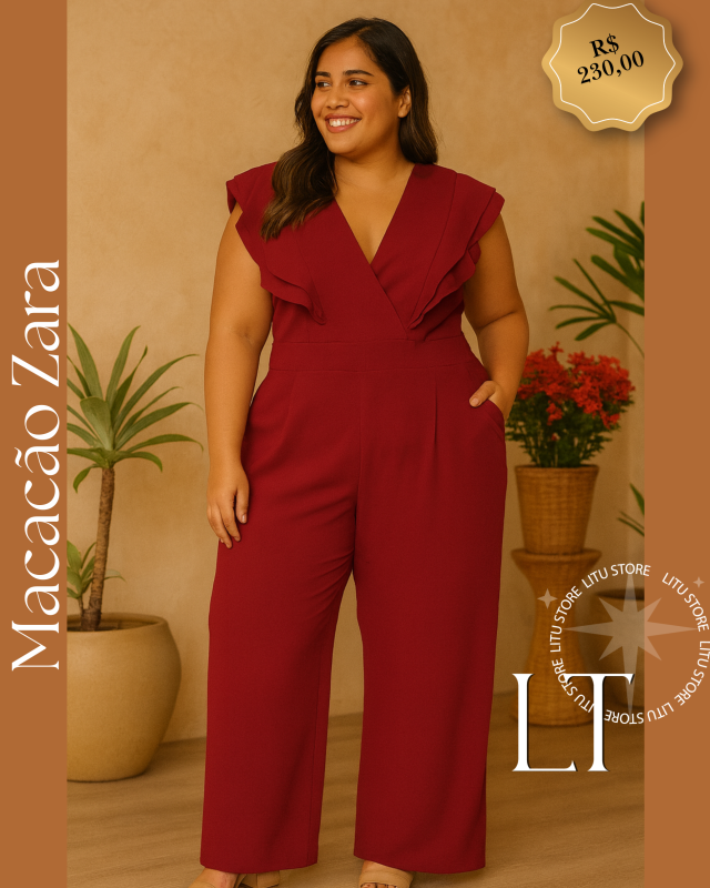 Macacão Zara Plus Size