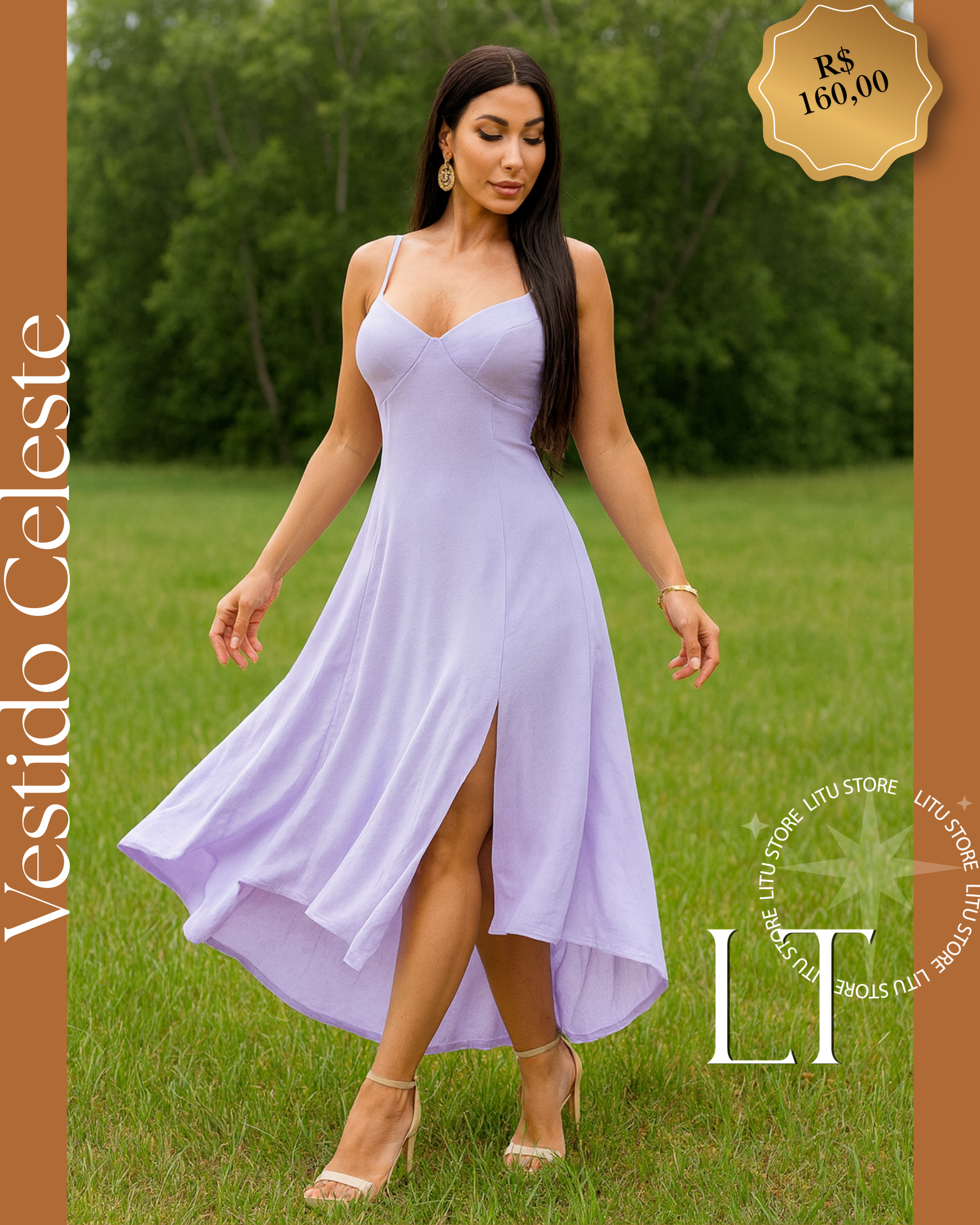 Vestido Celeste